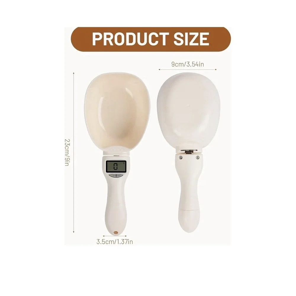 Pet Food Measuring Scoop Electronic Dog Cat Food Measuring Cup Digital Spoon[G]